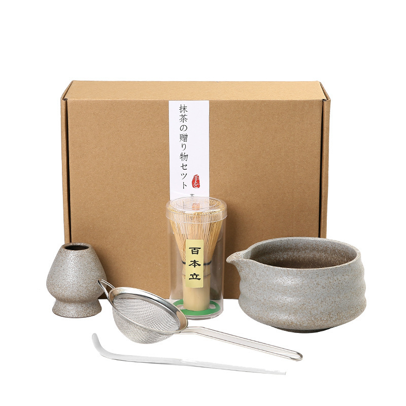抹茶ボウル セラミック 和風抹茶セット 茶筅 竹抹茶ブラシ 百本立 宋代茶道 ギフトボックス|undefined