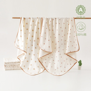 Anyang Class a Anti-Jump Wrap Newborn Pure Cotton Antibacterial Delivery Room Wrap Spring and Summer Newborn 90*90 Baby Wrap Sheet