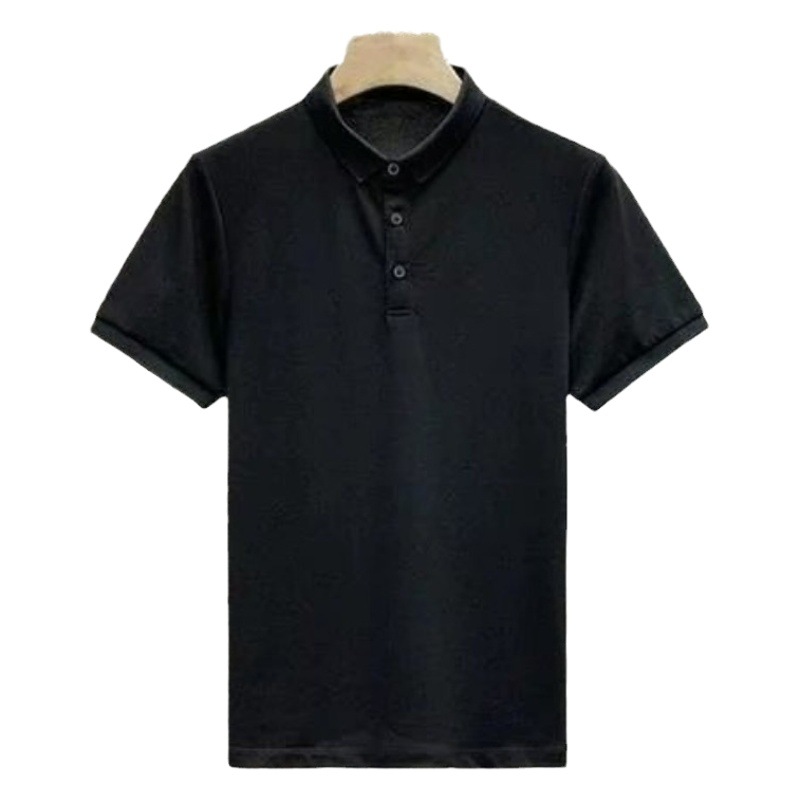 Camisa de Polo de manga corta de verano Camisa de Polo slim-Fit para hombre Camiseta de solapa de media manga de moda para hombre