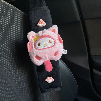 Seat belt shoulder pad cover Sanrio Yugui dog cute - safety-belt-shoulder-pad-tail-meile-no-specifications