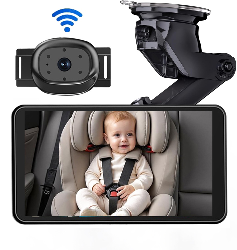 Cross-border universal 5inch monitor wireless baby monitoring car-mounted AHD1080P high-definition infrared night vision camera