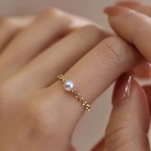 18K��ˮ�����ָAkyoaС��������朽���Ů������{���ٽzbaby��