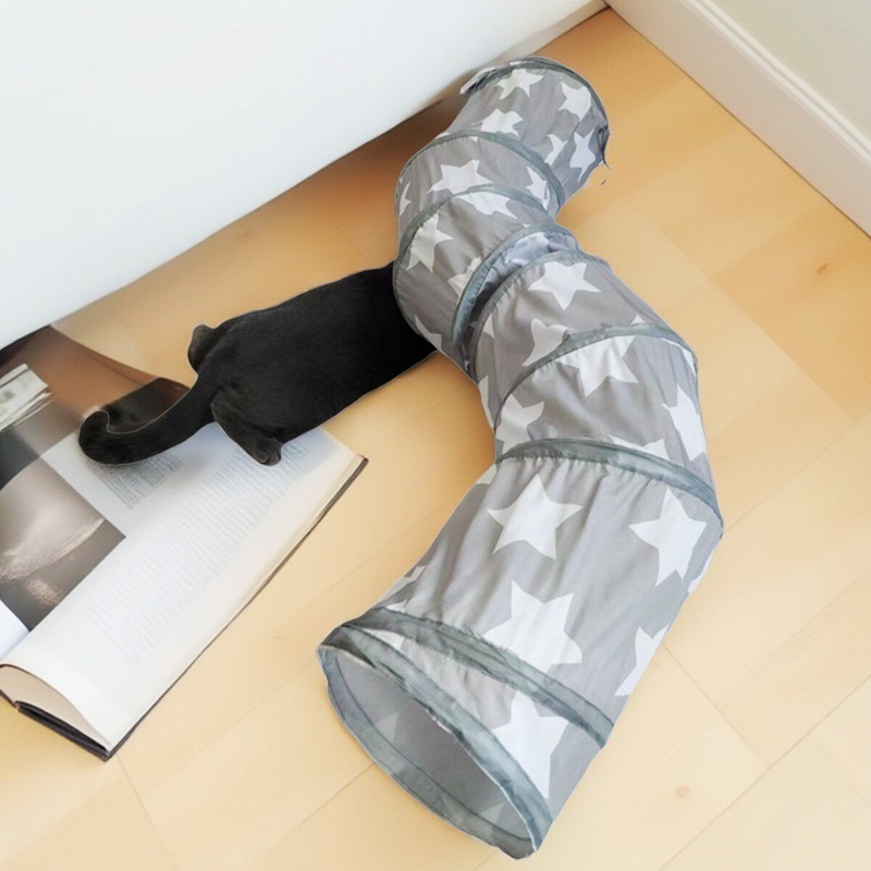ペットの猫が自ら楽しむための退屈解消トンネル、穴をくり抜いて這う折りたたみ式通路、猫を楽しませる新しい迷路おもちゃ、卸売用|undefined