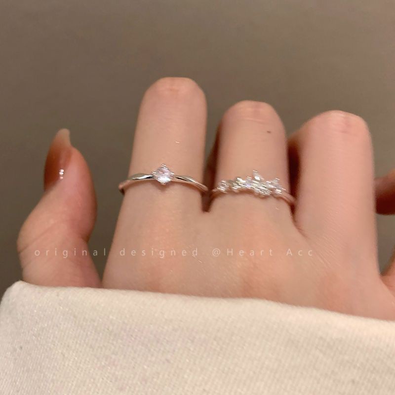 Sparkling Diamond Butterfly Ring for Women Niche Accessible Luxury Elegant 2025 New High-End Index Finger Ring Adjustable Ring Wholesale