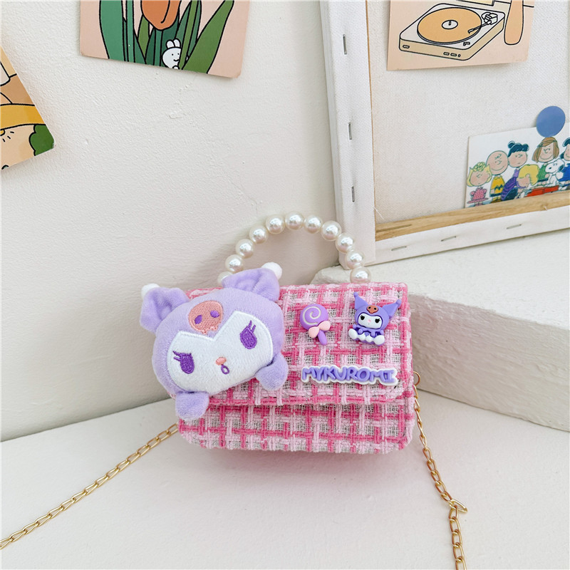 Bagos de moda para niñas de viento fragante 2025, otoño y invierno, nuevos accesorios de bolsos de hombro para niños, bolsos de princesa