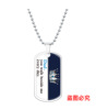 Necklace, epoxy resin stainless steel, European style, suitable for import, Birthday gift