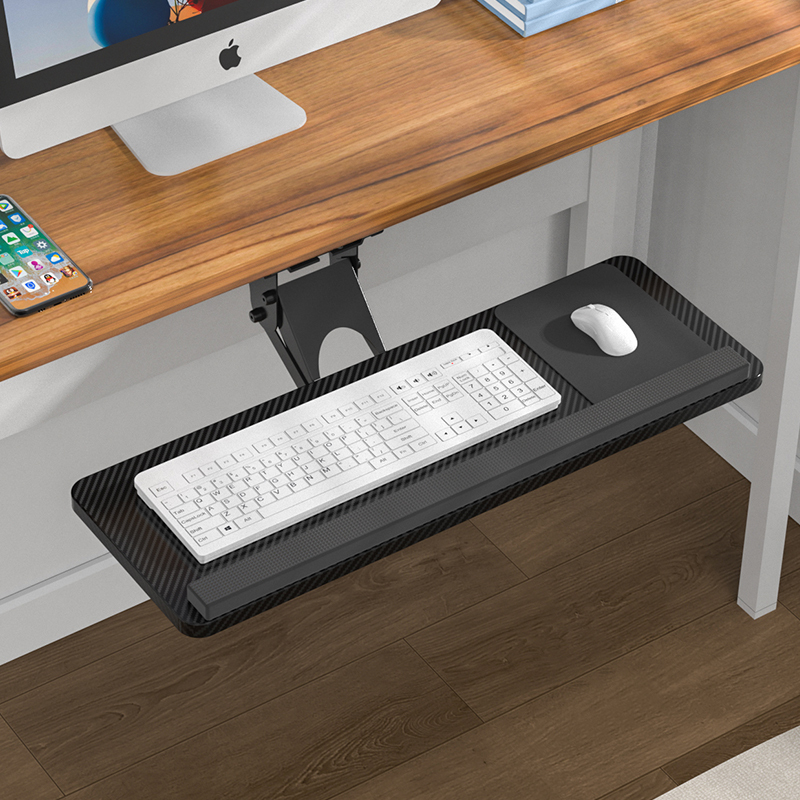 Keyboard Bracket Ergonomic Drawer Under Desk Add Tray Computer Office Desktop Mouse Angle Rotating Bracket