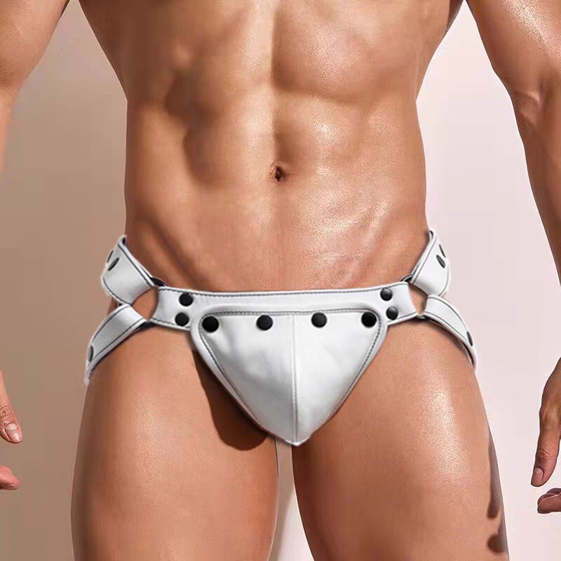 Amazon Sexy Leather Men's Underwear Foreign Trade New Bar Nightclub Performance Clothing Amazon Sexy Leather Men's Underwear Foreign Trade New Bar Nightclub Performance Clothing