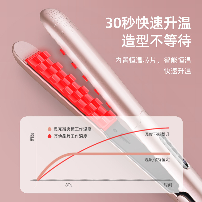 Oaks corn ironing splint corn clip corn whisker hair root fluffy clip artifact curling stick pad hair root