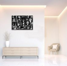 人体骷髅头艺术墙布油画X光照片海报外科医生骨科办公室墙面装饰