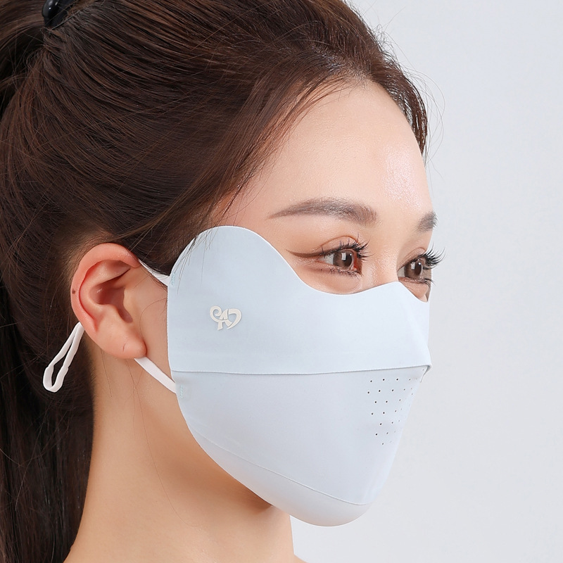 新型日焼け止めマスク冷感無痕マスク紫外線防止3d立体通気保護目尻薄いベール|undefined