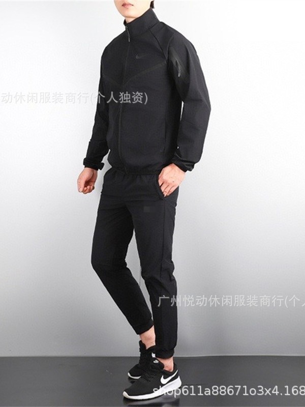 秋のスポーツとレジャースーツメンズ速乾性サイクリング朝ランニングトレーニング陸上競技フィットネスジッパージャケットトレーニング服