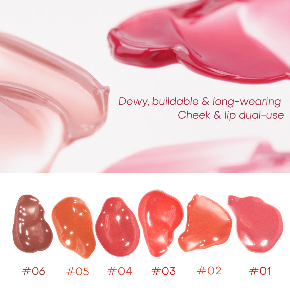 Cross-border Love Liquid Blush Natural Color Durable Carmine Brown No es fácil de quitar el maquillaje, mejora de la apariencia, blush rosa suave