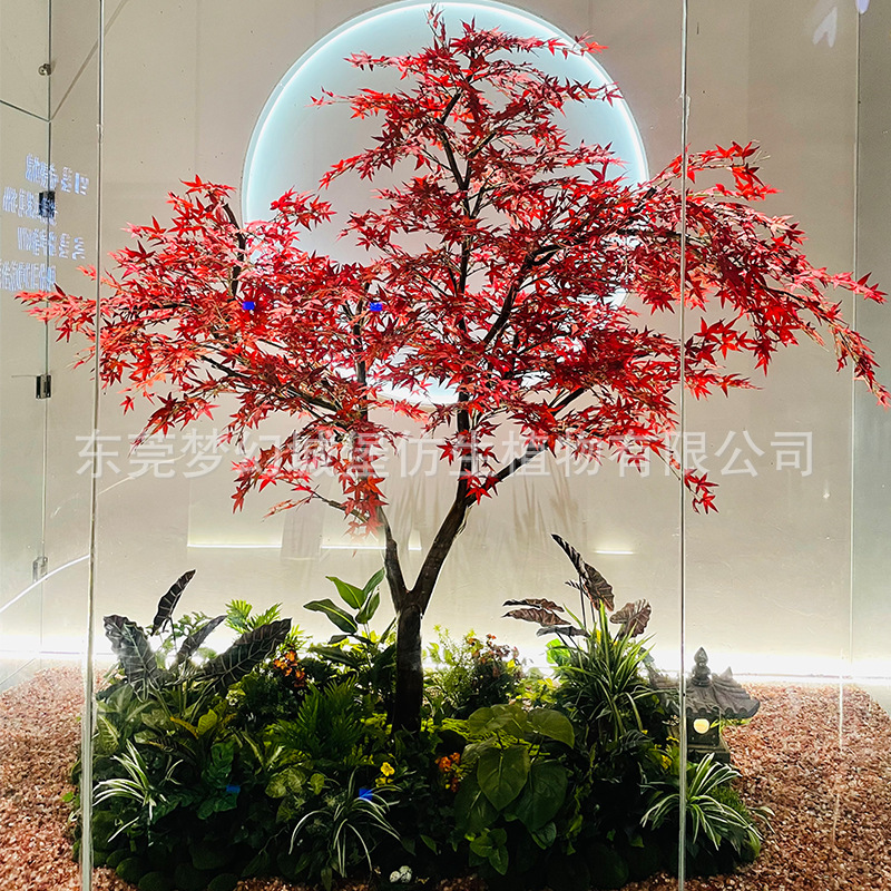 INS simulación árbol de arce rojo gran película y televisión paisaje árbol artificial modelo habitación diseño paisaje Hotel cocina japonesa Decoración