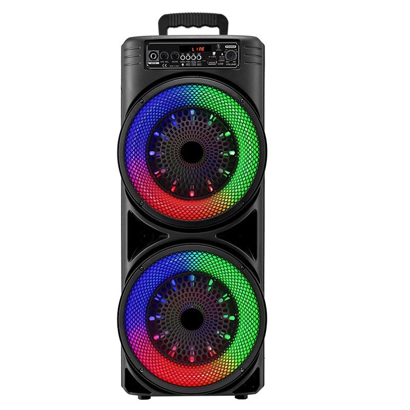 TTD-2807双8インチスピーカー屋外広場舞bluetoothオーディオポータブルk歌走馬灯|undefined