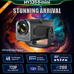 クロスボーダーの新型HY320小型miniハイビジョンプロジェクター4k短焦点ホームシアター工場は直接承認します。
