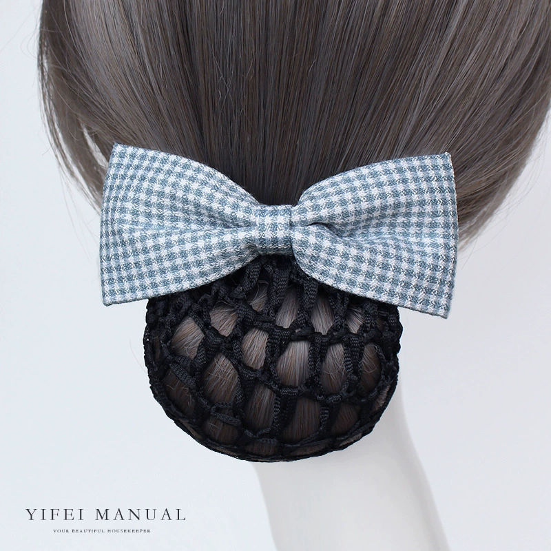 Профессиональный головной убор цветок простой свежий плед банк отель почтовая медсестра ручной работы сетка для волос из прически карманная сетка для волос универсальная заколка для волос