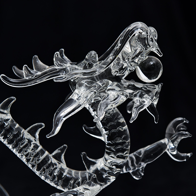 Cristal de cristal artesanía decoración del hogar adornos animales temperamento Tenglong doce Zodiaco regalo cumpleaños