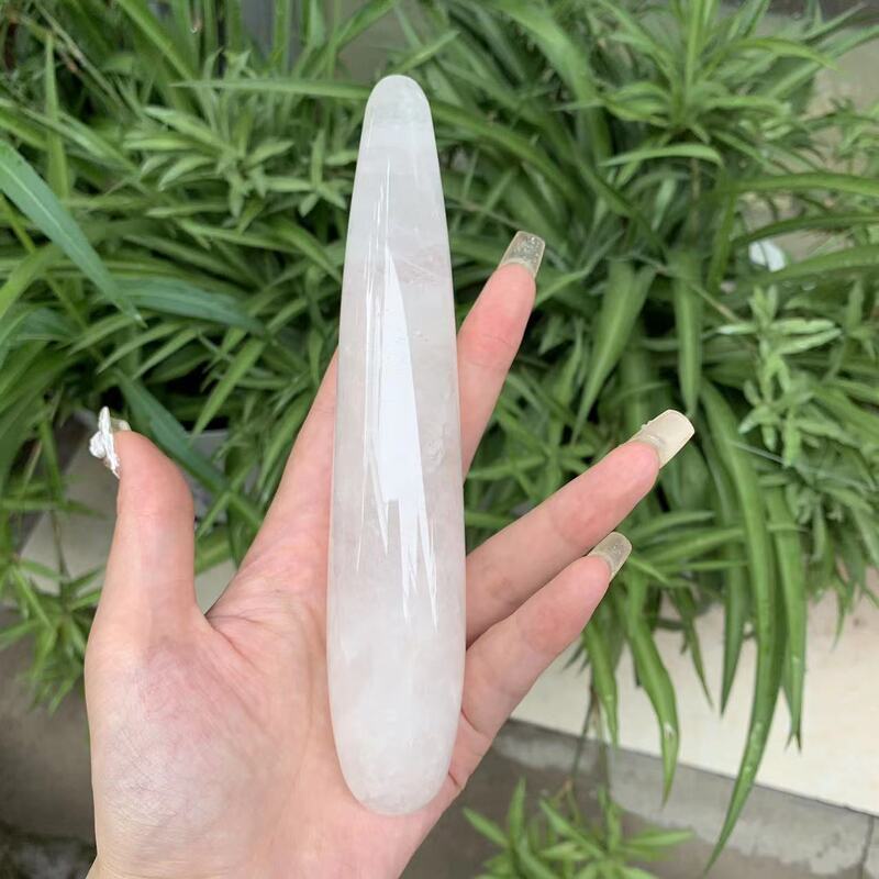天然水晶多种材质水晶按摩棒 图 5