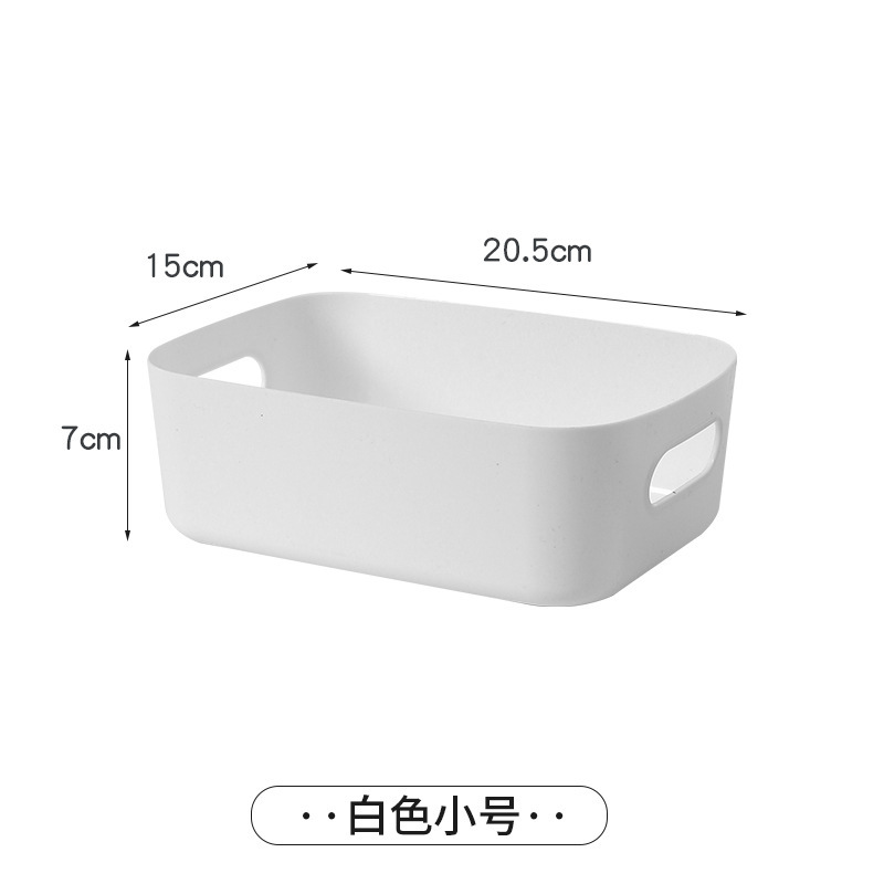 Hogar caja de almacenamiento escritorio cocina cosméticos gran capacidad plástico descubierto organización cesta al por mayor