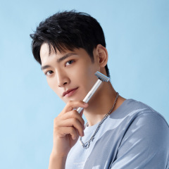 The Wayfair Ecosystem Series Makedo Shaving Razor with Vibration Self-Adjusting Beard Shaver for Men, Water Wash Blade, Little Cow Set