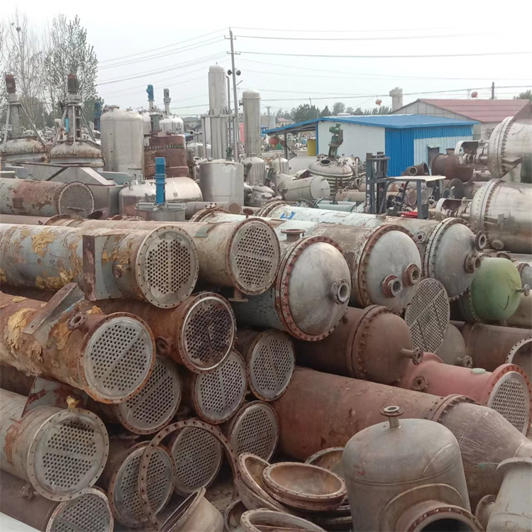 二手不锈钢列管冷凝器 40平方石墨换热器 现场试压 价格优惠盛源