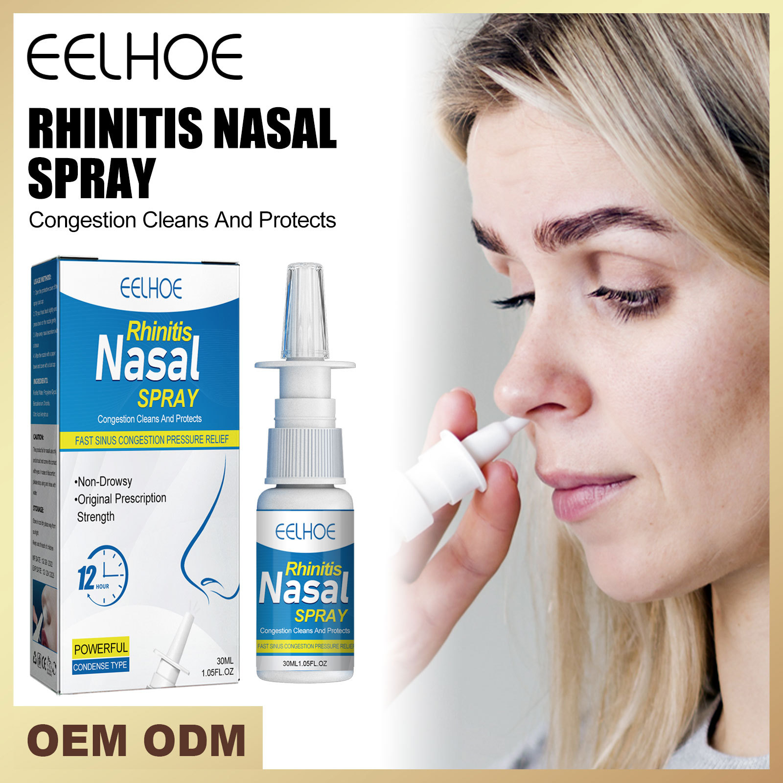 EELHOE lindert Verstopfung, laufendes Niesen, juckende Nase, Unwohlsein, Nasenpflegespray_voghion.com