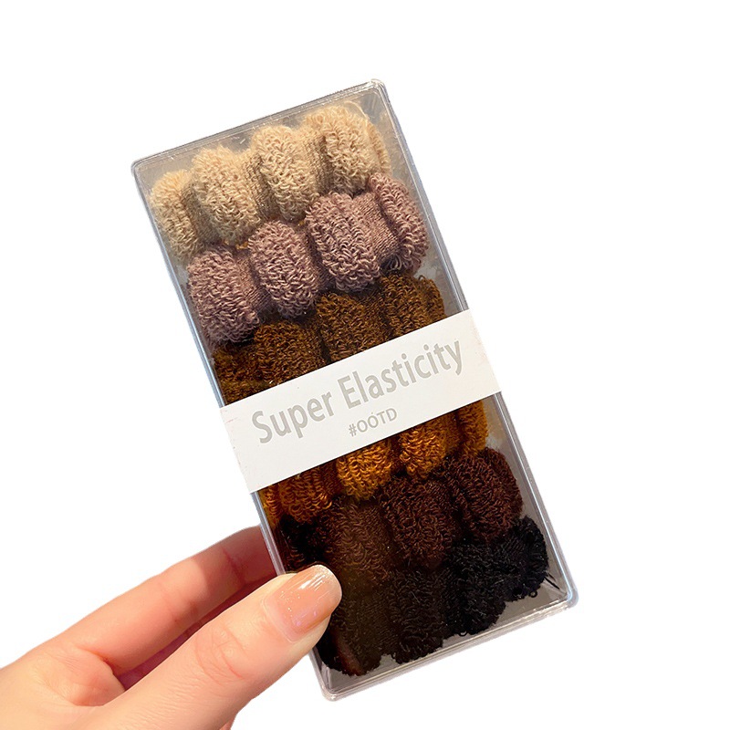 Cuerda de pelo grueso Bola de las mujeres banda de pelo alto elástico durable banda de goma sin costura lazo de pelo cuerda de pelo de alta Cola de Caballo tocado