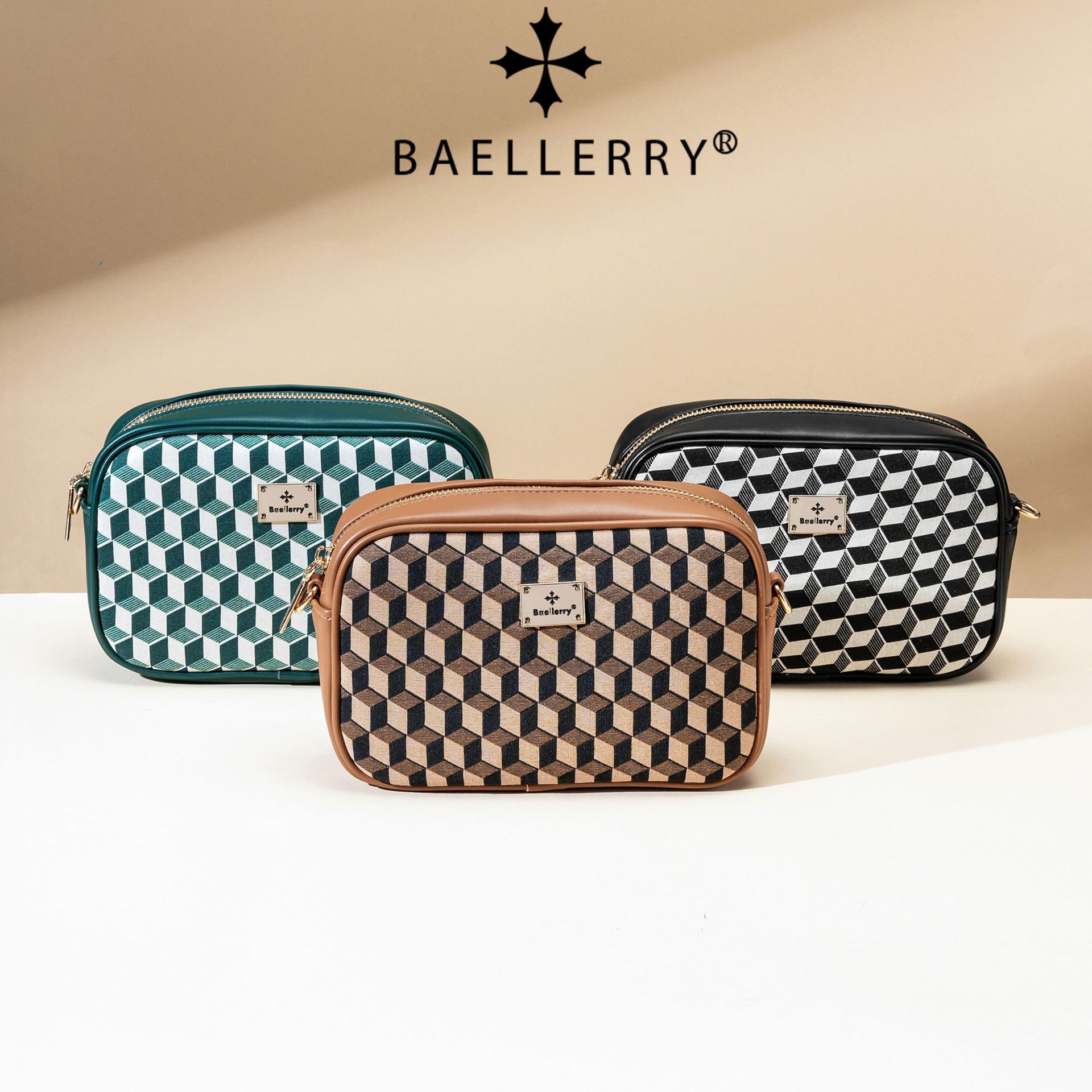 Borsa a spalla donna a quadri mini borsa a tracolla versatile_voghion.com