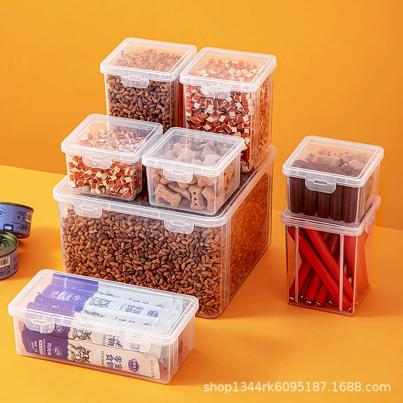 Ведро для хранения корма для кошек Влагостойкое ведро для корма для собак Ящик для домашних животных Подсумка для хранения ведро для хранения еды Кошачьи закуски Герметичная банка