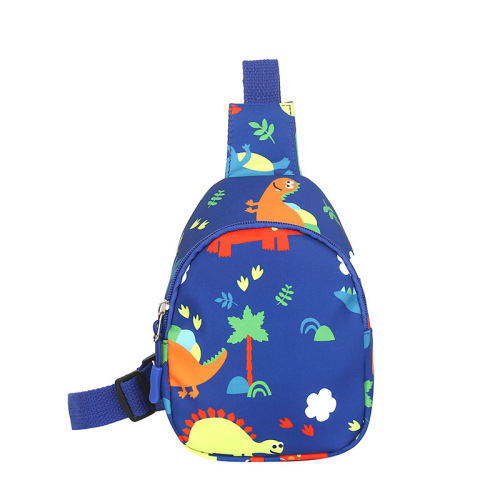 Girls cross-body spray-painted dinosaur chest bag new Korean style small cross-body bag cute baby waist bag travel backpack children's bag