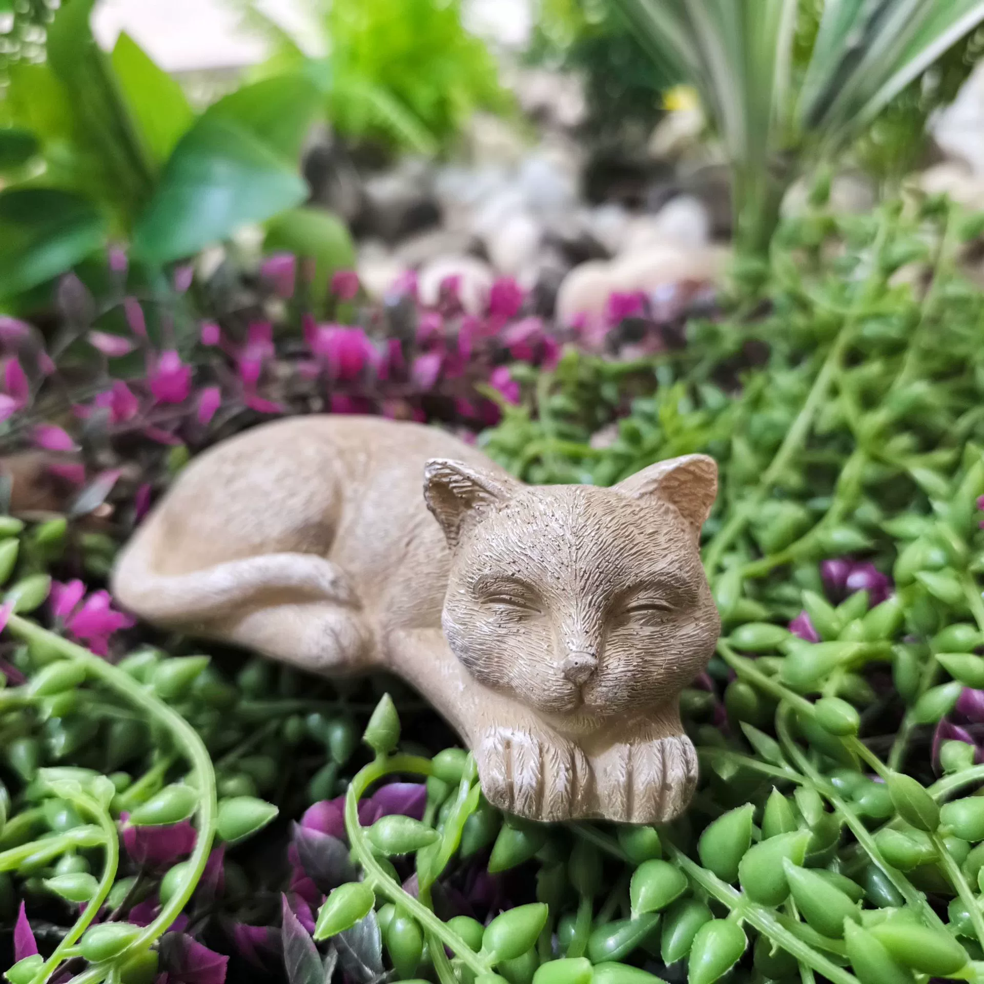 Commemorative travel resin decor, statue, decorations, cat