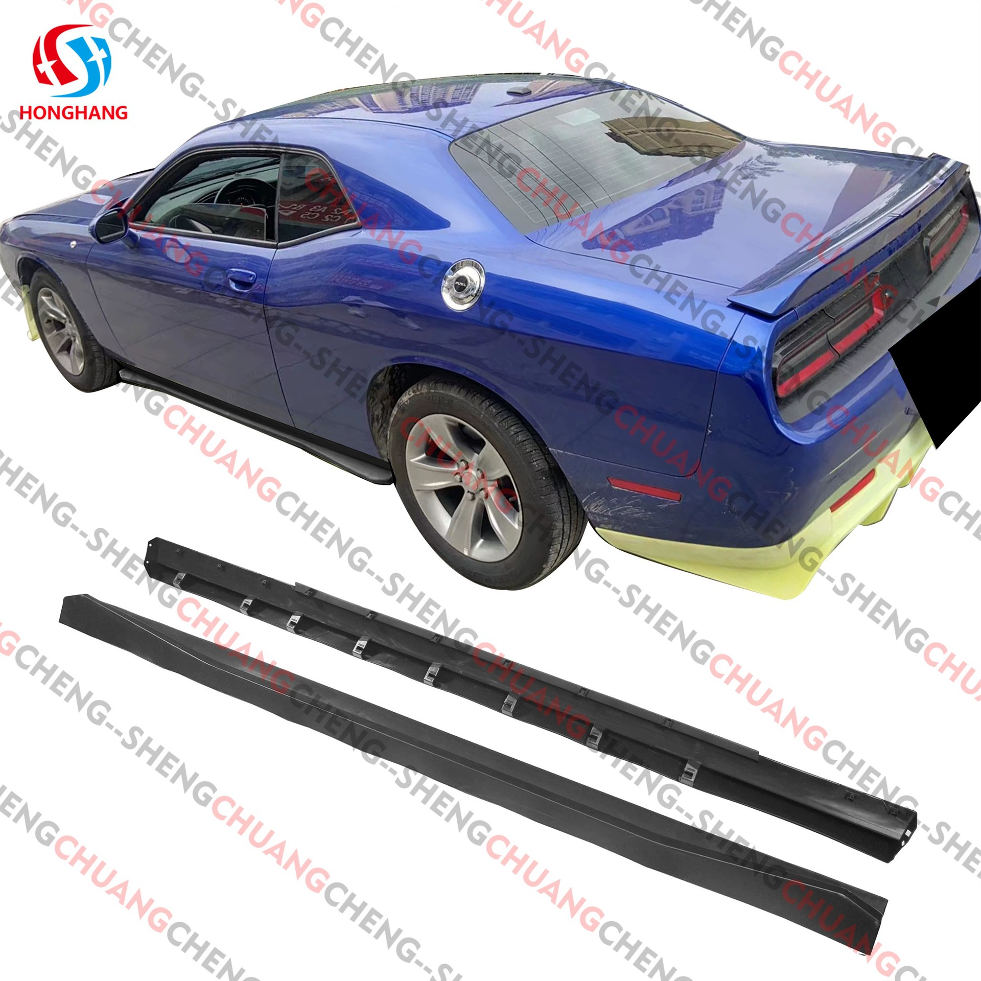 Подходит для Dodge Challenger SRT 2011 и позже, доработанный порог, интегрированный боковой спойлер, небольшой окружной элемент