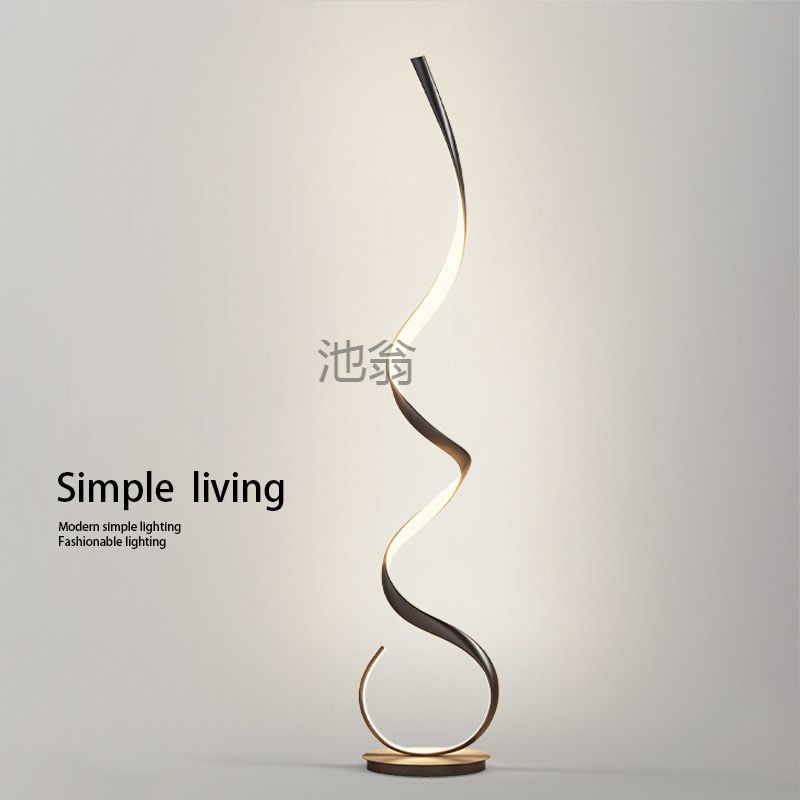 E8o Minimalist Internet Popular Floor Lamp Nordic Art Living Room Line Creative Personality Sofa Bedroom Model Room Vertical