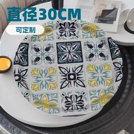 直径30CM圆形塑料托盘， 花色 尺寸可定制