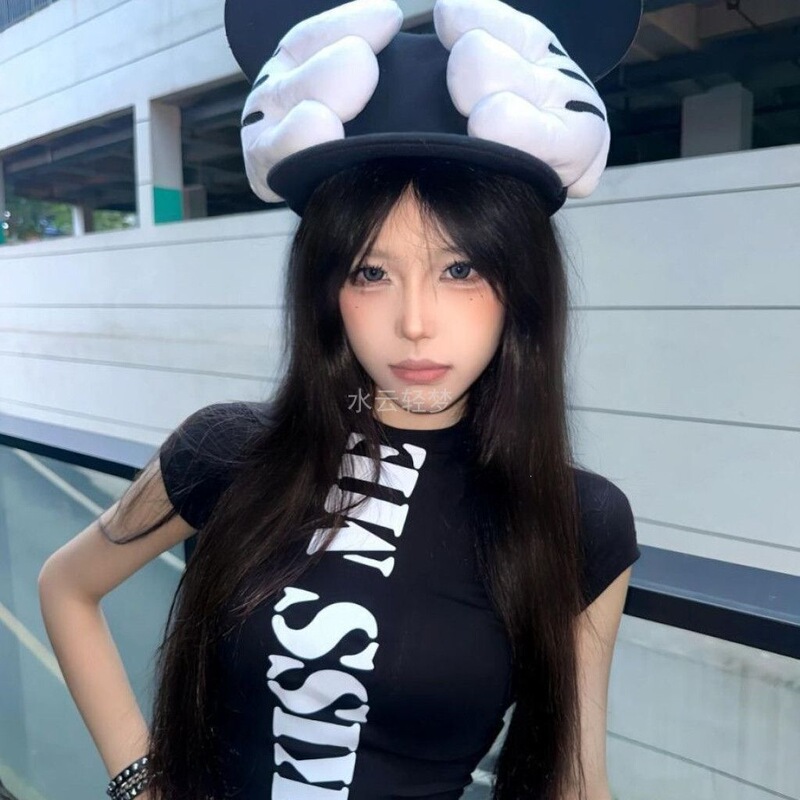 Hot Girl Style Short-Sleeved Shirt for Women, New Summer Style, American Street Style, Waist-Cinching, Slimming, Short, Exposed Navel, Versatile Top, Trendy