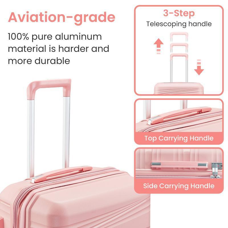 Luggage Piece Sets 1 2 Hard Shell Lightweight Lock Carry|undefined