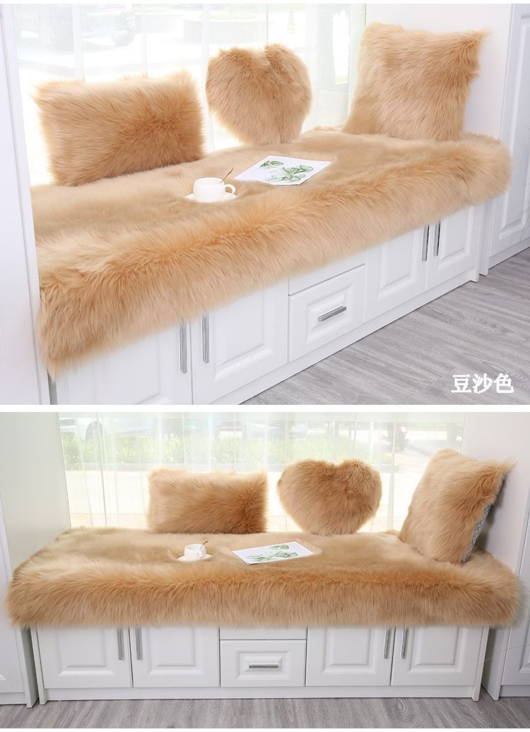 Carpet Door Mat Can Be Cut, Wabi-Sabi Style Carpet, Light Luxury Floor Mat, Silent Tatami Bay Window, Double-Sided Gray-White Carpet