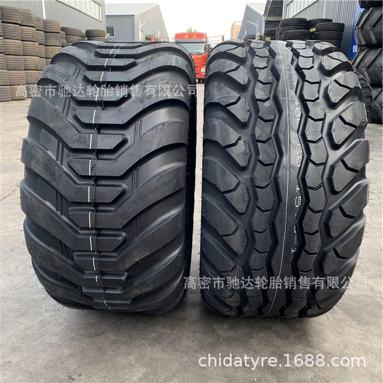 陆迈农用打捆机捆草机轮胎400/60-15.5IMP农机具拖斗16层实心轮胎