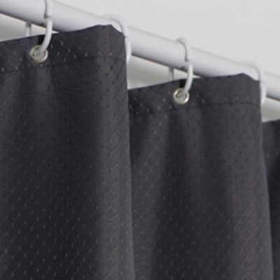 Cortina de ducha cortina de color sólido impermeable a prueba de moho engrosada 190g waffle cortina de ducha cortina de baño cortina de ducha de tela jacquard