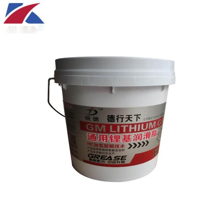 厂家直销锂基润滑脂通用压工程机械挖机黄油桶装3号5L抗磨统德