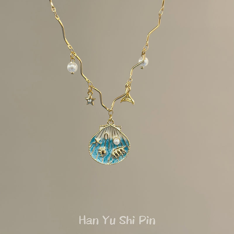 复古串珠叠戴项链女轻奢小众波西米亚太阳花夸张个性锁骨链脖颈链|undefined