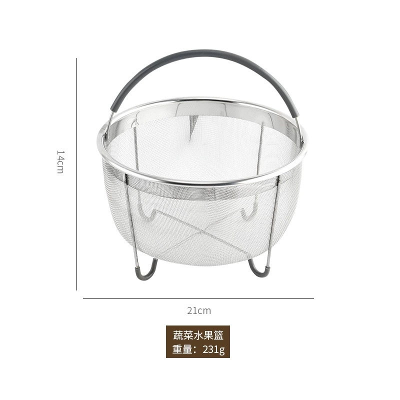 Handheld silicone fruit steamer stainless steel