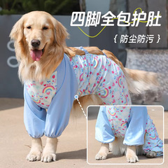 犬の防塵ズボンの大型犬と犬の汚れ防止の足は犬の四足を散歩します。