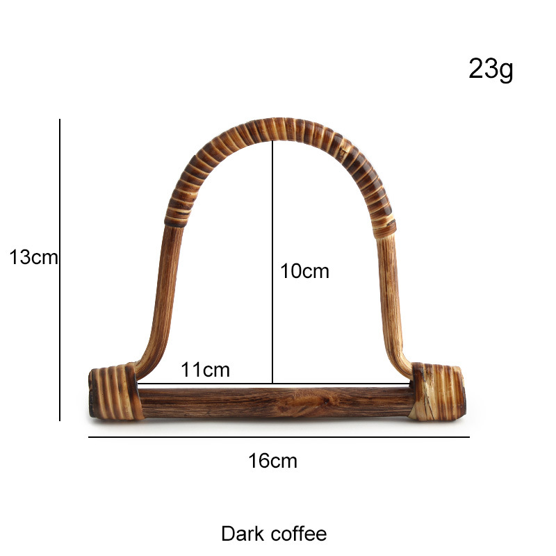 짙은 갈색 등나무 옷걸이, 1개
