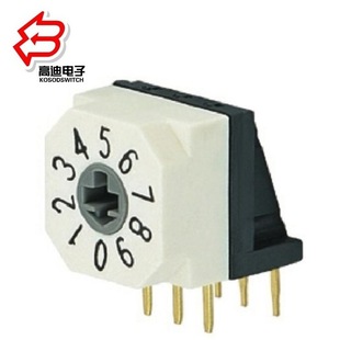 Coding Switch 16-Bit Coding Rotary Switch 10-Position Side Dial Small Household Appliances 10-Digit Encoder Rotary Switch
