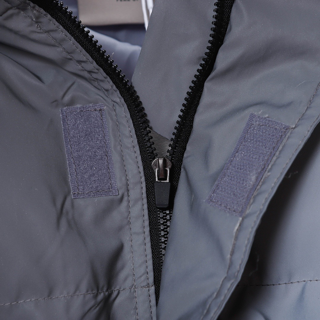 Men's Reflective Puffer Jacket Warm High Street Winter Coat_voghion.com
