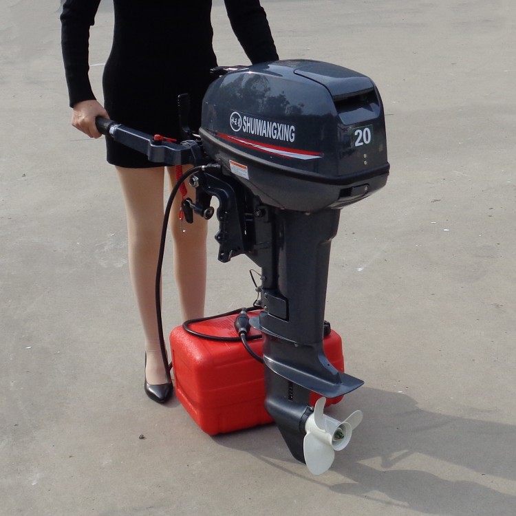 船用水下推进器汽油船挂机橡皮艇船尾机渔船挂桨机马达批发价格