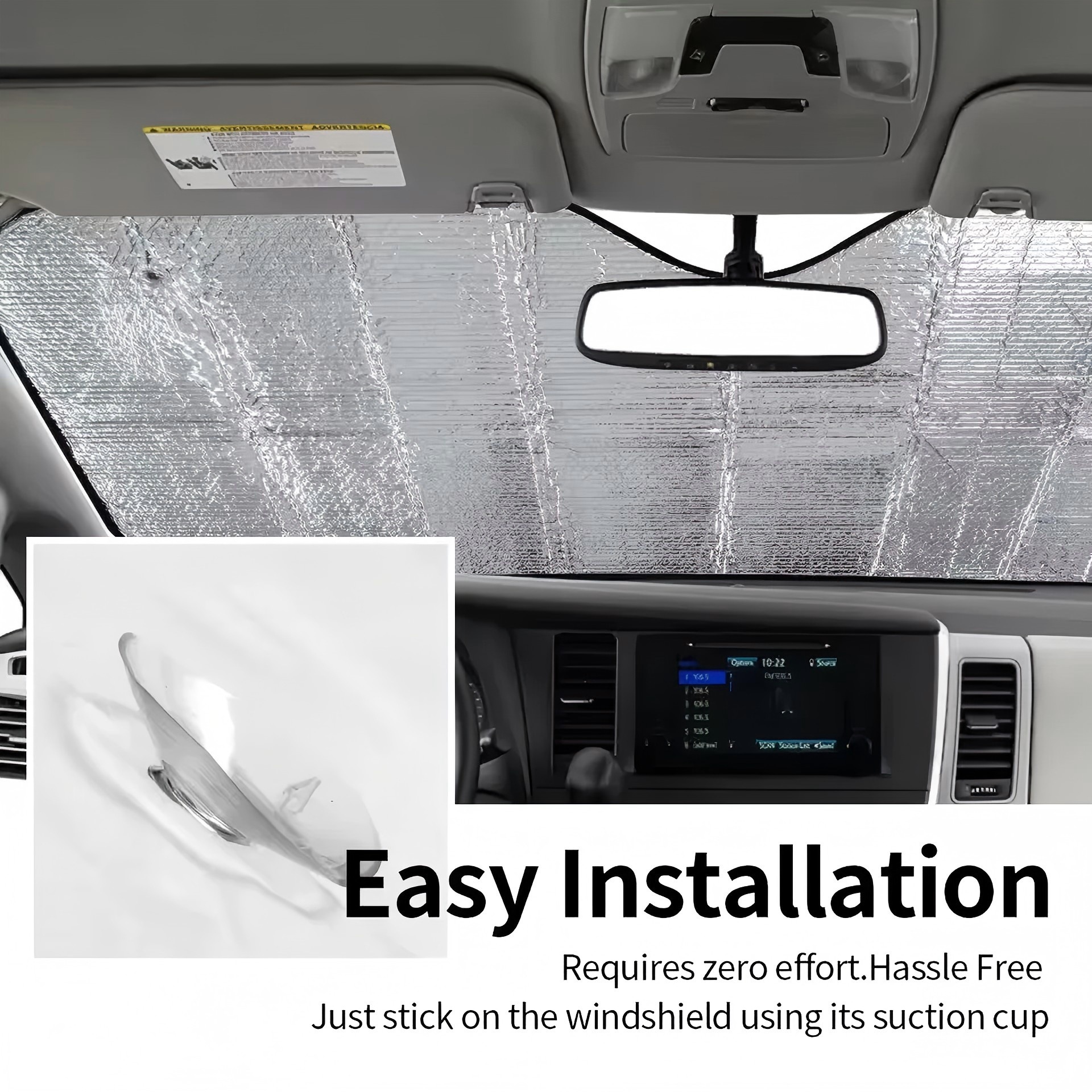 Cross-Border Dropshipping Amazon Hot-Selling Fun Eye-Shaped Car Sunshade for Windshield Sun Protection and Heat Insulation
