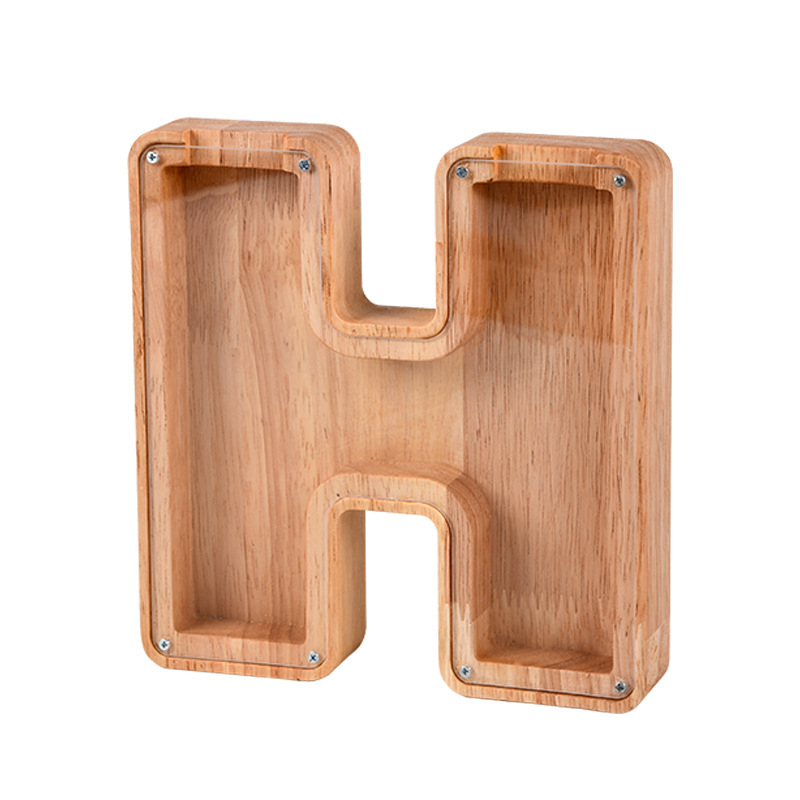 Gran inglés carta alcancía animal alcancía nuevo regalo de madera regalo alcancía